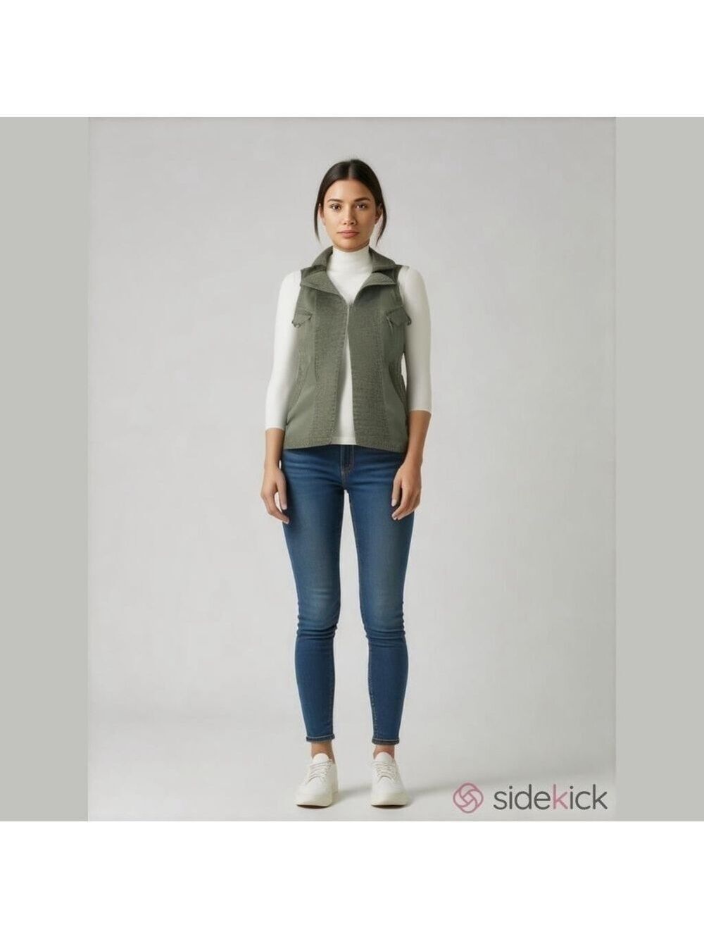 Strong & Dickerson Vest Zippers Open Front